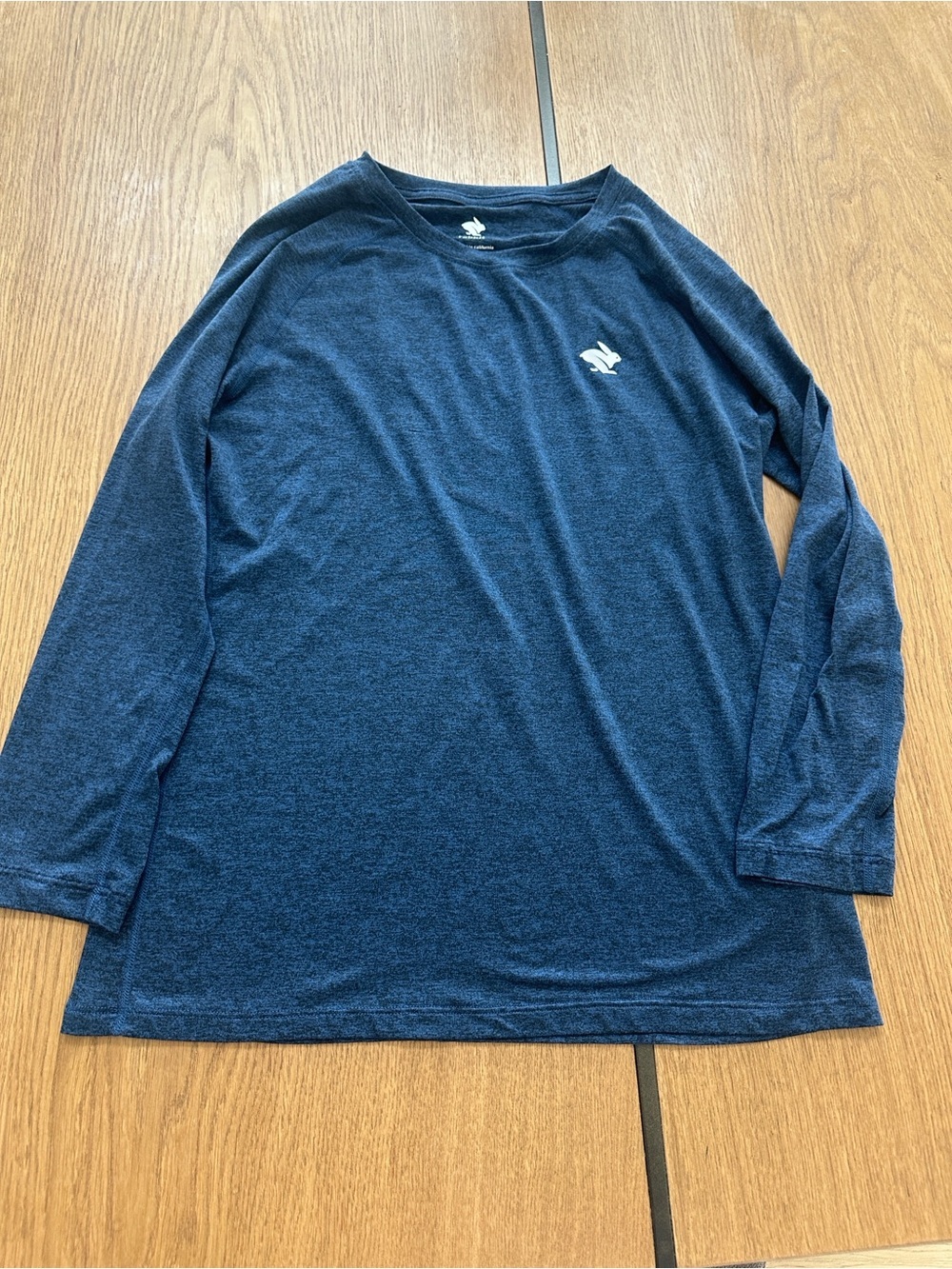 Rabbit Navy Long Sleeve Tee with Small White Logo Large women’s